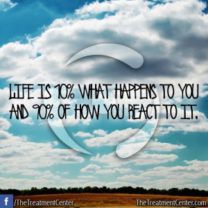 ... what happens to you and 90% how you react to it #Inspiration #Quotes