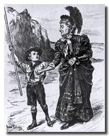 Couriously this image which is a cartoon mocking the very young scout ...