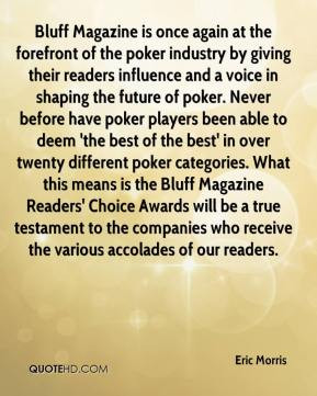 Bluff Quotes