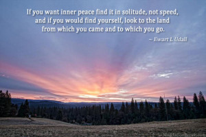 Where do you find your inner peace?
