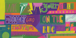 ... your feet really good on the rhythm rug' Q Tip, A Tribe Called Quest