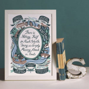 homepage > LUCY LOVES THIS > WIND IN THE WILLOWS, FAMOUS QUOTES PRINT
