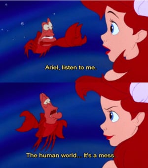 ariel disney princess quotes eric little mermaid funny doblelol