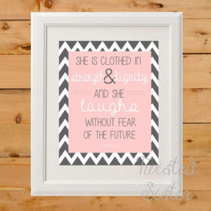 Nursery Wall Quote, Little Girls Room Wall Art, Proverbs Bible Quote ...