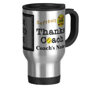 Softball Coach Gift Ideas Personalized Team PHOTO Coffee Mug