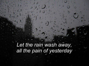 quotes, rain, words