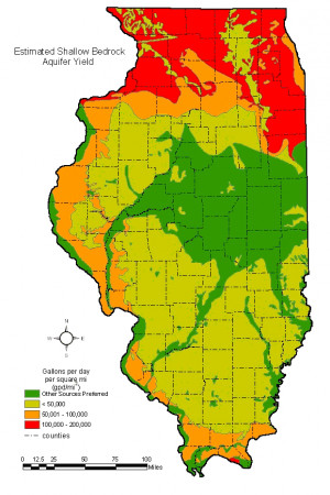 Fracking in Southern Illinois Map