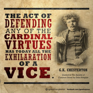 Chesterton... a very prophetic man