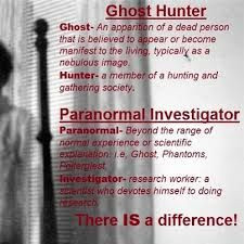 Ghost Hunter vs Paranormal Investigator