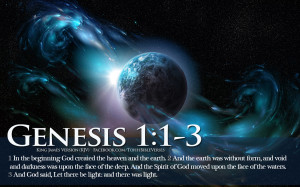 Bible Verse In The Beginning Genesis 1:1-3 Let There Be Light HD ...