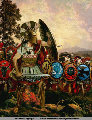 Ancient Greek Spartans Warriors