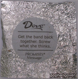 dove chocolate wrapper quotes