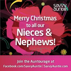 merry christmas to all our nieces and nephews more aunty style ...