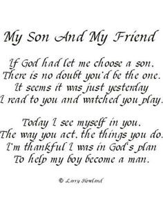 Birthday quotes, my son