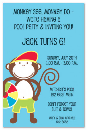 Free Download Kids Swim Party Birthday Invitations HD Wallpaper