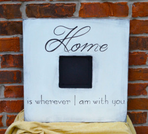 Wood Picture Frames with Quotes, Hand Painted,16 x 16 inch, Ivory with ...