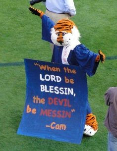 LOVE this quote from Cam!! WAR EAGLE! More