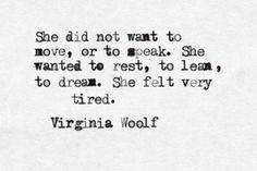 Virginia Woolf, from 'The Years' More