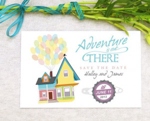 Up Save the Date Printable Inspired By Disney Movie - Carl & Ellie's ...