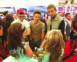 mine fun. andrew dost jack antonoff nate ruess laughing because all i ...