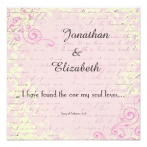 Bible Verse Wedding Invitations for Christian Marriage Ceremonies