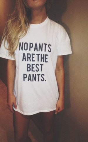 Shirt No Pants Girl