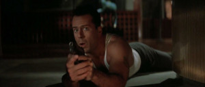 Photo of Bruce Willis, portraying John McClane in 