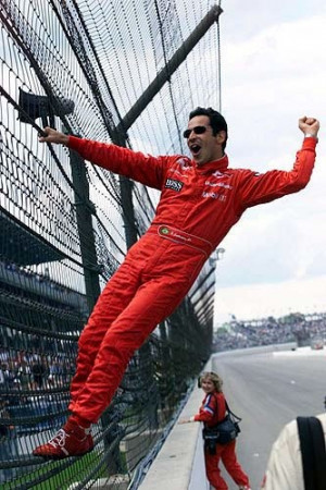 Fence Climbing - Helio Castroneves wins the 2001, Indy 500.