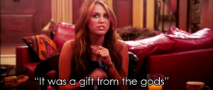 Hannah Montana Quote (About funny, gif, gift, god, gods)