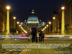 The Inspiration Series – St. Peter’s Basilica, Quote By Tim Cahill