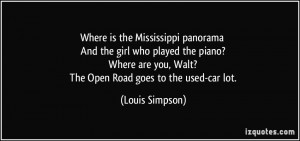 Where is the Mississippi panorama And the girl who played the piano ...