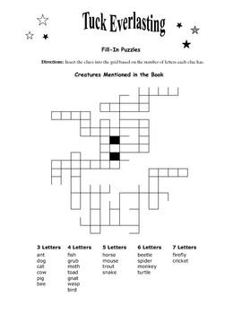 Novel Based Word Searches