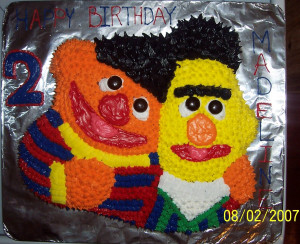 Bert And Ernie Birthday Cake