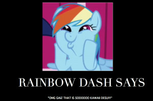 Funny Rainbow Dash Quotes Rainbow dash motivational by