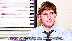 gif* jenna fischer john krasinski Jim Halpert pam beesly Kevin Malone ...