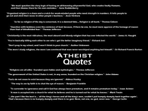Funny Atheist Quotes About Weird Things: Funny Atheism Quotes About ...