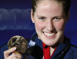 Katie Ledecky sets world record in 800 free, Missy Franklin wins fifth ...