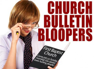 Funny Church Bulletin Bloopers