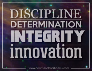 Discipline Determination Integrity Innovation - Discipline Quote