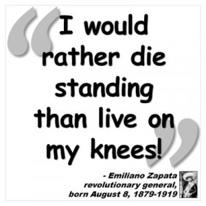 Emiliano Zapata Poster with Quote
