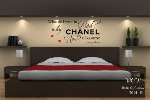 ... Monroe Bedroom Sexy Adult Quote Wall Sticker / Wall Art Home Decor