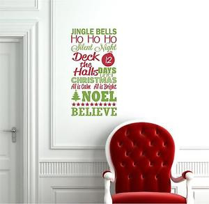 ... Bells-Christmas-Advent-Chalk-Vinyl-Decor-Wall-Lettering-Words-Quote