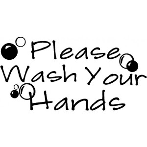 Wash your hands MOM funny cute vinyl wall decal quotes sayings art ...