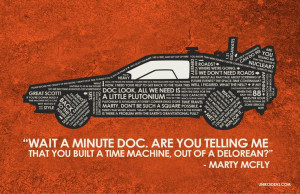 Back To The Future Quote Poster - 11 x 17. $18.00, via Etsy.