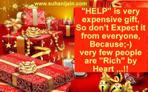 Good Quote ;Very few people are “Rich” by Heart