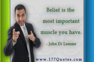 Motivational Quote: Belief Muscle