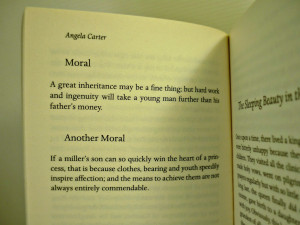 An extract from one of the morals, printed beautifully on the first ...
