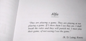 Laing #alfa #knots #psychologist #psychology #poetry #game