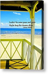 Jimmy Buffett Canvas Prints - OCEAN DREAMING quote Canvas Print by ...