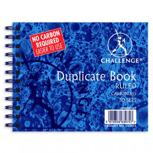 ... below to request a quote for: CHALLENGE Carbonless Duplicate Books